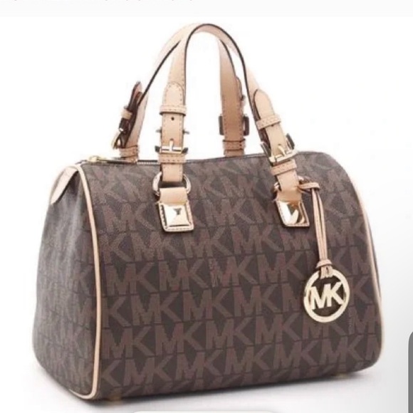 Michael Kors Monogram Satchel Women Handbag - Picture 1 of 14